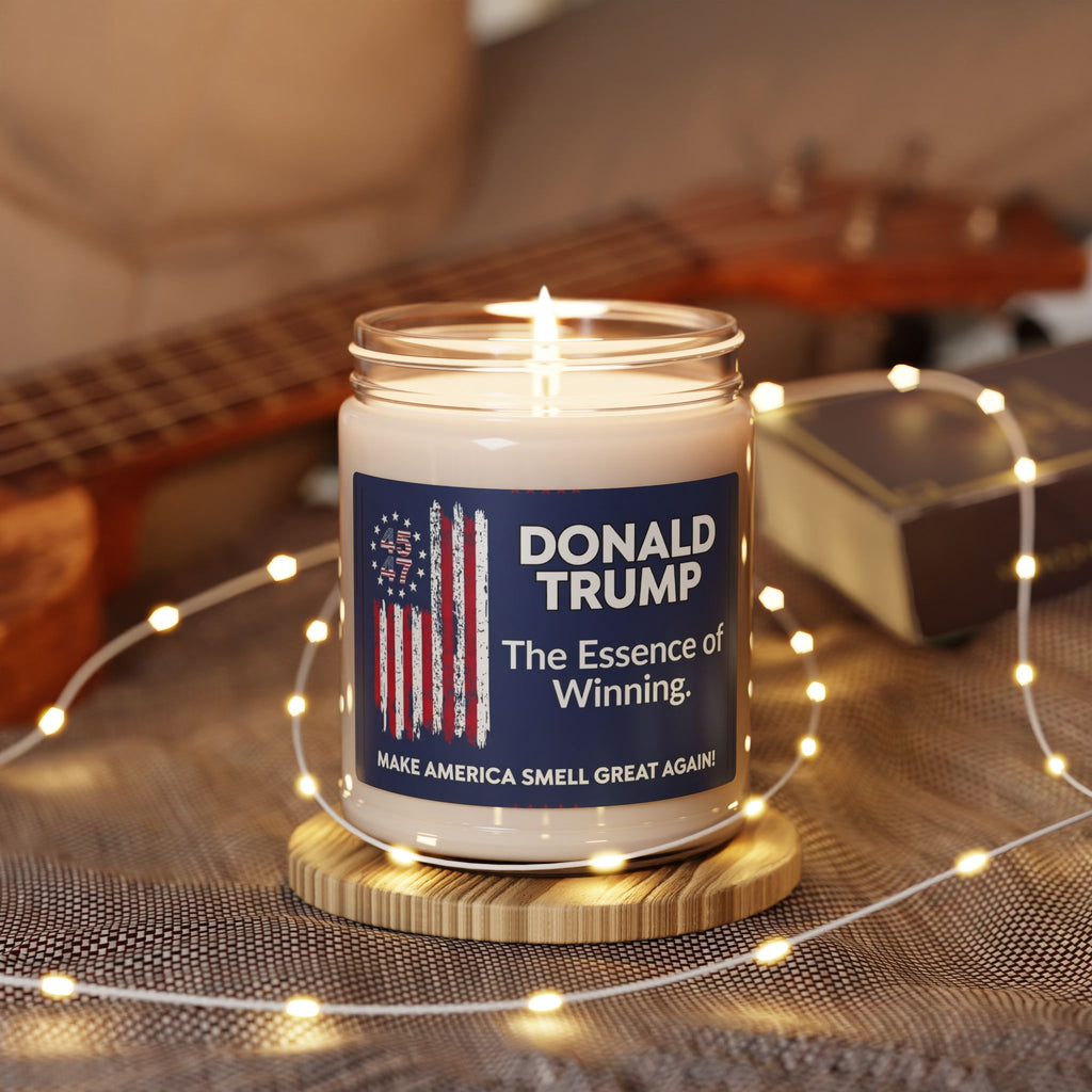 Political Scented Candle — "The Essence of Winning" 9oz Soy Candle