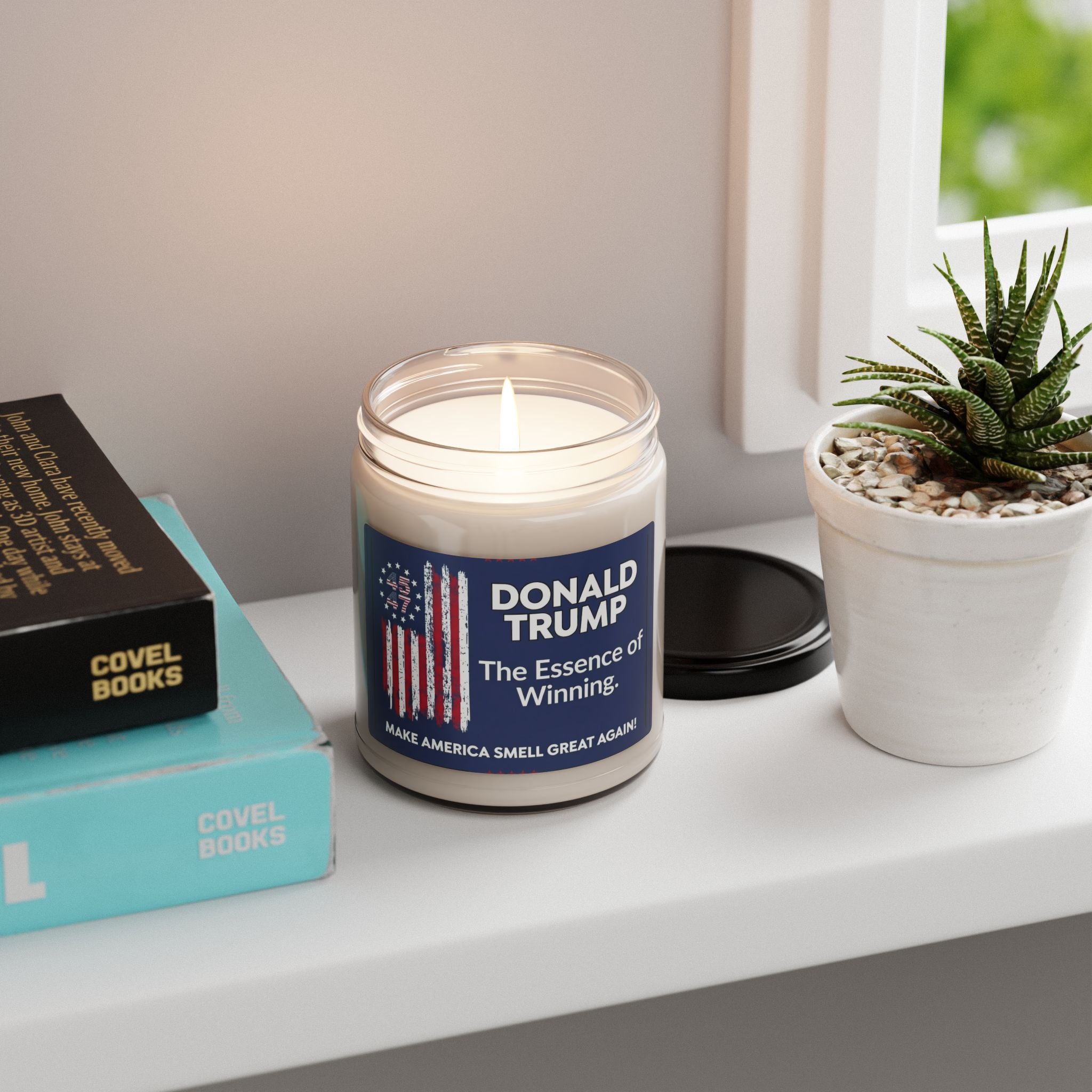 Political Scented Candle — "The Essence of Winning" 9oz Soy Candle